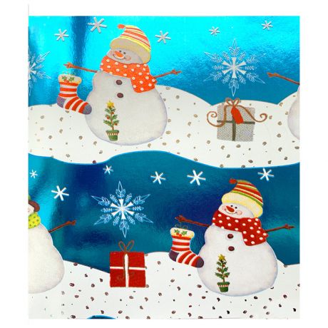 Упаковочная бумага Magic Pack Подарки в Новый Год с декоративным рисунком плотность 60 г/м2 размером 1000х700 мм