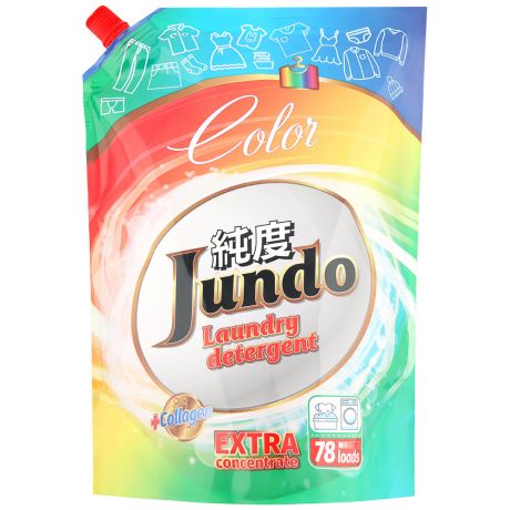 Гель для стирки Jundo Color для цветного белья 78 стирок 1200 мл
