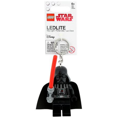 Брелок-фонарик для ключей Lego Star Wars Дарт Вейдер со световым мечом