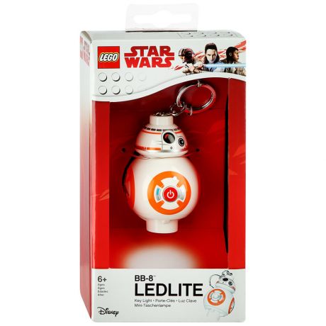 Брелок-фонарик для ключей Lego Star Wars Дроид BB-8
