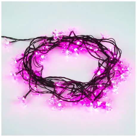 Гирлянда светодиодная Neon-Night Цветы сакуры 50 диодов розовая 7 м