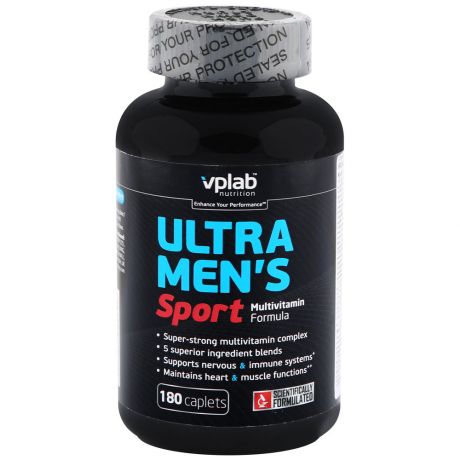 Витамины VpLab Ultra Mens Sport Multivitamin Formula 180 каплет