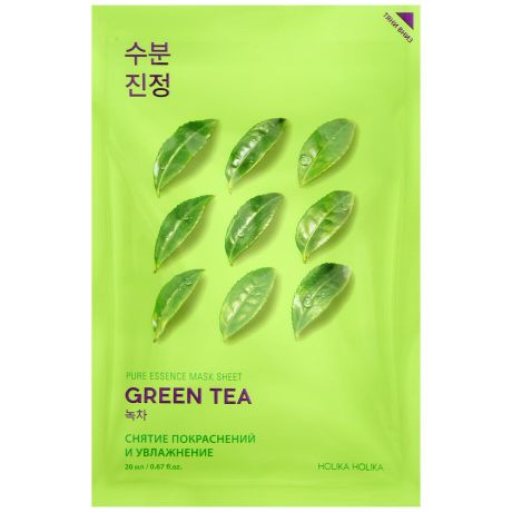 Маска тканевая для лица Holika Holika Pure Essence Зеленый чай 20 мл