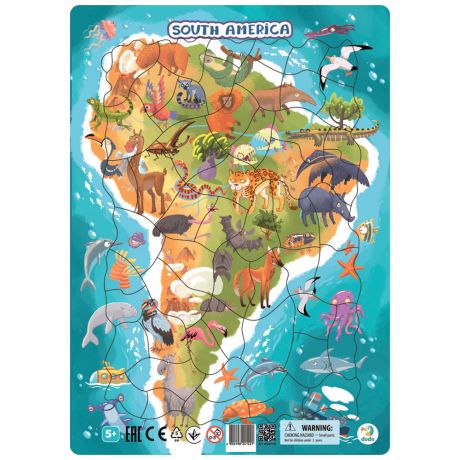 Пазл Dodo в рамке Южная Америка 53 детали