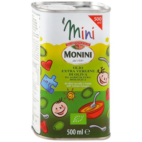 Масло Monini оливковое Il Mini Bio Экстра Вирджин 0.5 л