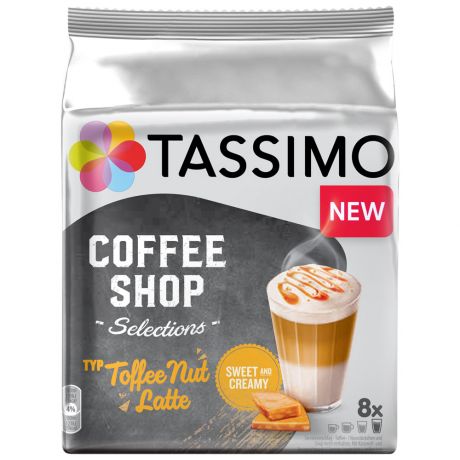 Капсулы Tassimo Toffee Nut Latte 16 штук