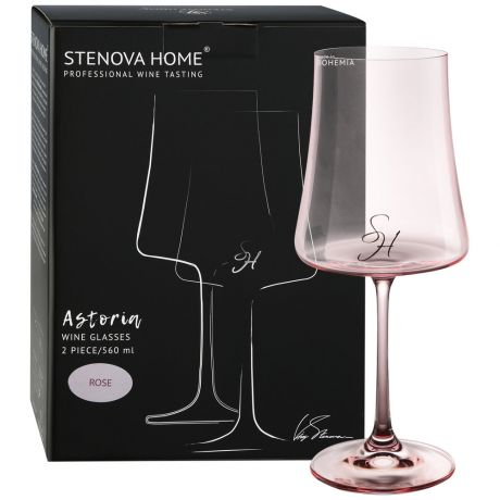 Набор бокалов Stenova Home Astoria Rose для вина