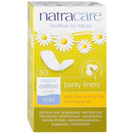 Прокладки органические Natracare mini ежедневные дышащие 30 штук