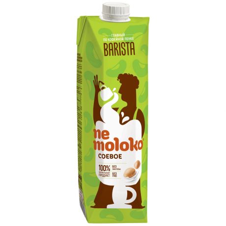 Напиток соевый Nemoloko Barista обогащенный витаминами и минеральными веществами 1 л
