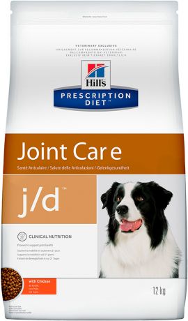 Корм сухой Hill's Prescription Diet j/d диетический для собак при заболеваниях суставов 12 кг