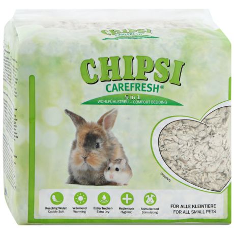 Наполнитель-подстилка Carefresh Chipsi Original бумажный для туалетов мелких домашних животных и птиц 5 л
