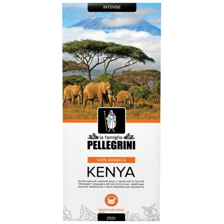 Кофе La famiglia Pellegrini Kenya Молотый 250 Г