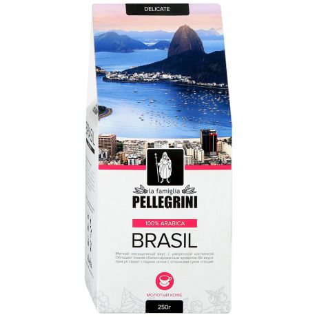 Кофе La famiglia Pellegrini Brasil Молотый 250 Г