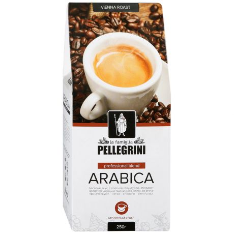 Кофе La famiglia Pellegrini Arabica Professional Blend Молотый 250 Г