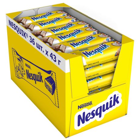 Конфеты Nesquik с какао-нугой 36 штук по 43 г