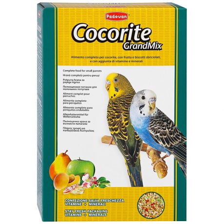 Корм Padovan Grandmix cocorite комплексный основной для волнистых попугаев 1 кг