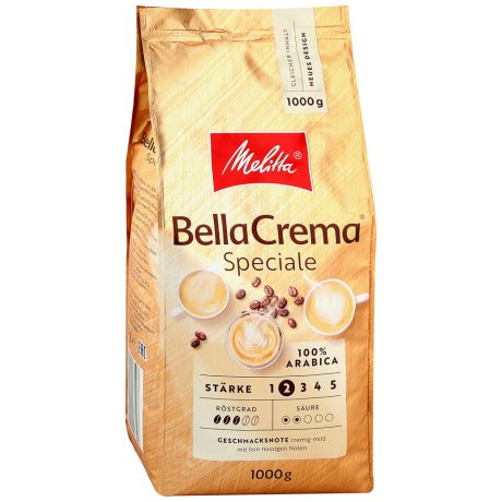 Кофе Melitta BellaCrema Speciale жареный в зернах 1 кг