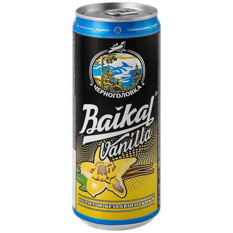 Напиток газированный Черноголовка Байкал 1977 со вкусом ванили сильногазированный 0.33 л