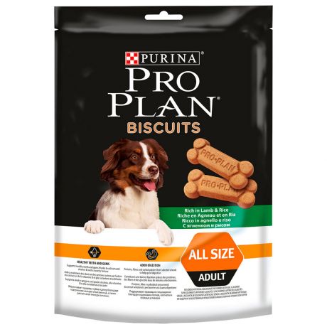 Лакомство Pro Plan Biscuits с ягненком и рисом для собак 0.4 кг