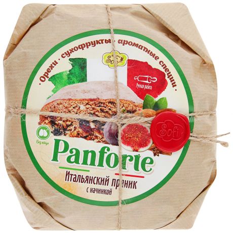 Пряник итальянский Panforte Пекарня Софи с начинкой орехи сухофрукты и ароматные специи 300 г