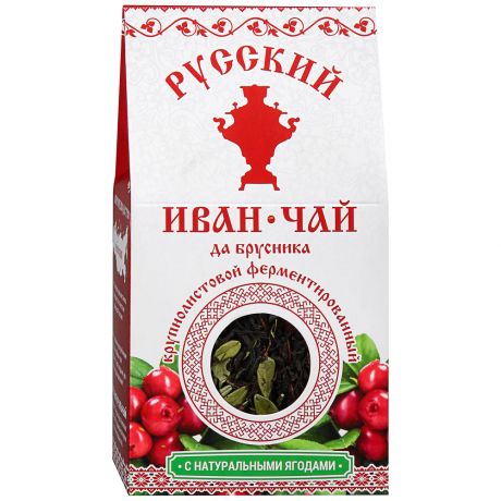 Чай Русский Иван-чай да брусника крупнолистовой 50 г