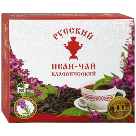 Чай Русский Иван-чай Классический 100 штук по 1.5 г
