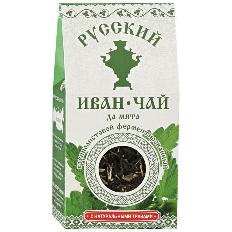 Чай Русский Иван-чай да мята крупнолистовой 50 г