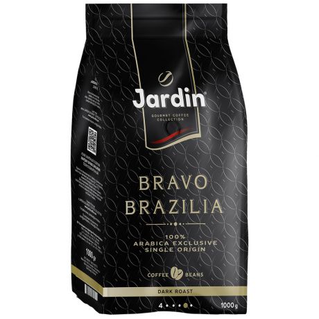 Кофе Jardin Браво Бразилия в зернах 1 кг