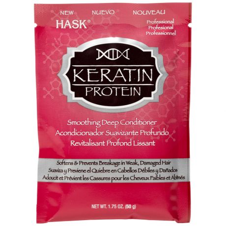 Маска для придания гладкости волосам Hask с протеином кератина 50 г