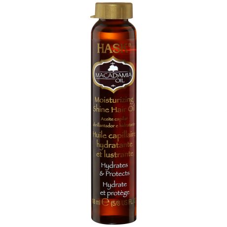 Масло для увлажнения волос Hask с экстрактом макадамии 18 мл
