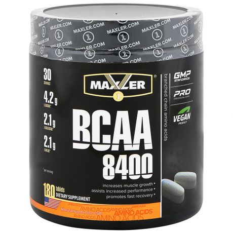 Комплекс аминокислотный Maxler BCAA 8400 180 таблеток