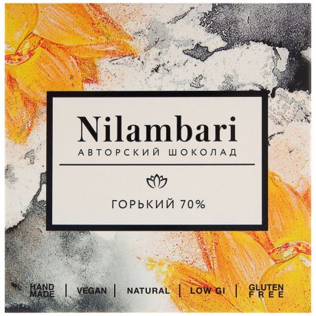 Шоколад Nilambari горький 70% 65 г