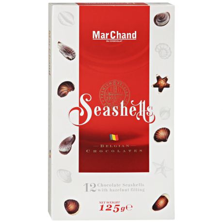 Конфеты шоколадные MarСhand Ракушки Маршанд 125 г