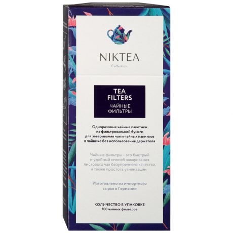 Чайный фильтр NikTea одноразовый 100 штук