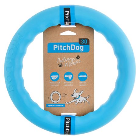 Игрушка PitchDog 30 кольцо для аппортировки голубое d 28