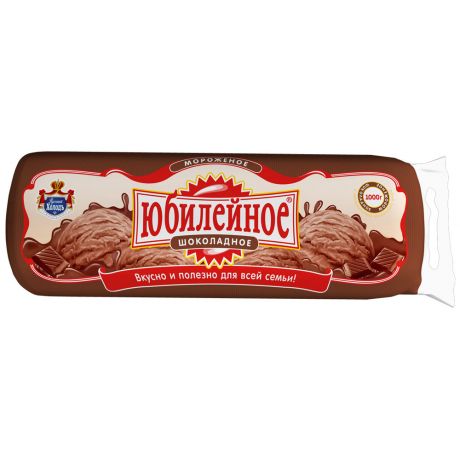 Мороженое Юбилейное Русский Холодъ домашнее шоколадное с змж 1 кг
