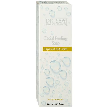 Мыло-пилинг для лица Dr.Sea с маслом виноградных косточек и экстрактом лимона 200 мл
