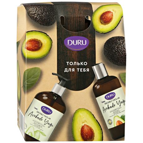 Набор Duru Precious Oil Гель для душа Авокадо 500 мл + жидкое мыло Авокадо 500 мл
