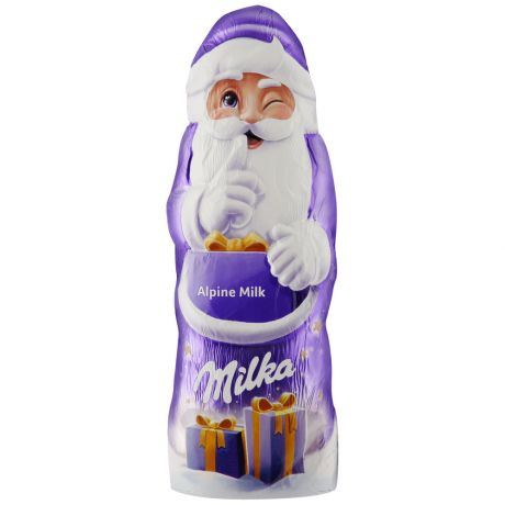Шоколад молочный Milka фигурный в форме Деда Мороза 90 г