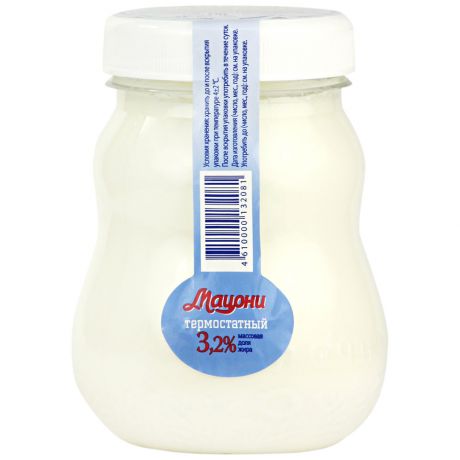 Продукт Молочная Здравница Мацони кисломолочный термостатный 3.2% 350 г