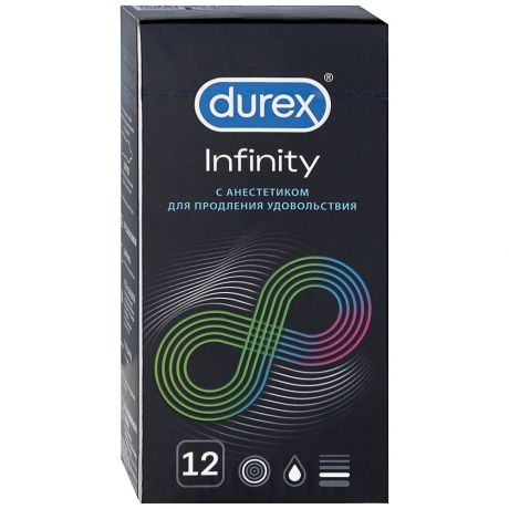 Презервативы Durex Infinity с анестетиком (12 штук)