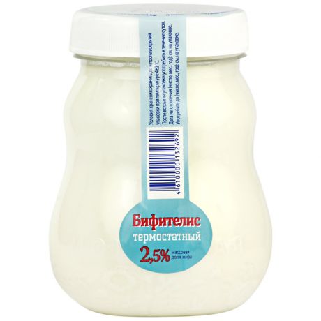Продукт Молочная Здравница Бифителис пробиотический кисломолочный термостатный 2.5% 350 г