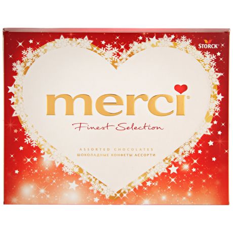 Набор шоколадных конфет Storck Merci сердце 250г