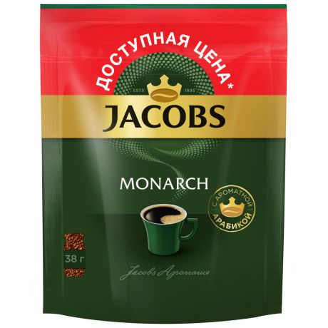 Кофе Jacobs Monarch растворимый сублимированный 38 г