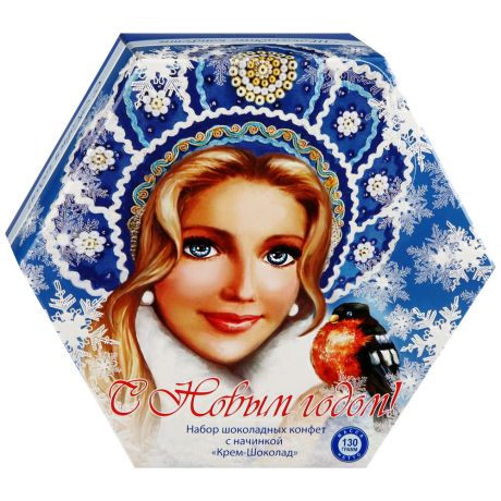 Набор конфет Шоколадный кутюрье Шестигранник Снегурочка 130 г