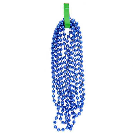 Новогодняя гирлянда Бусы с синими шариками 0.6 см