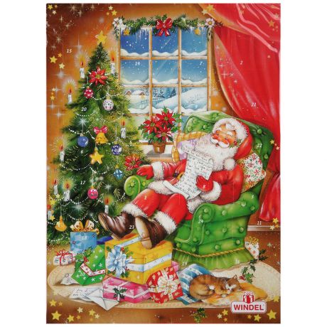 Шоколад Windel молочный Рождественский календарь 75г