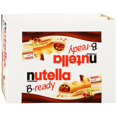 Батончик Nutella вафельный с начинкой из ореховой пасты с добавлением какао 15 штук по 22 г