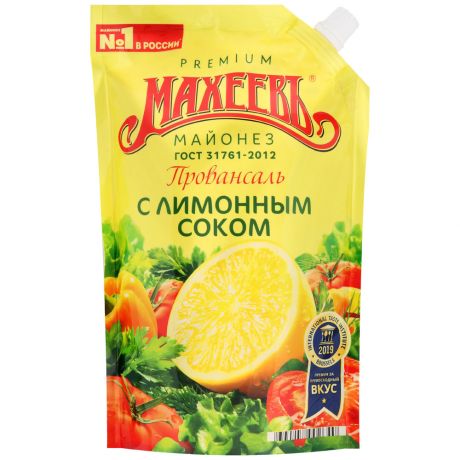 Майонез Махеевъ Провансаль с лимонным соком 800 мл