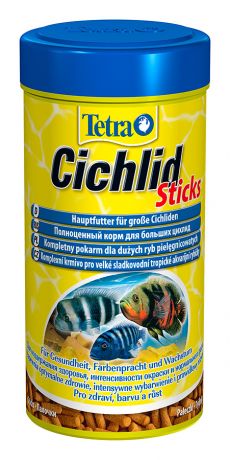 Корм Tetra Cichlid Sticks палочки для цихлид и крупных декоративных рыб 250 мл